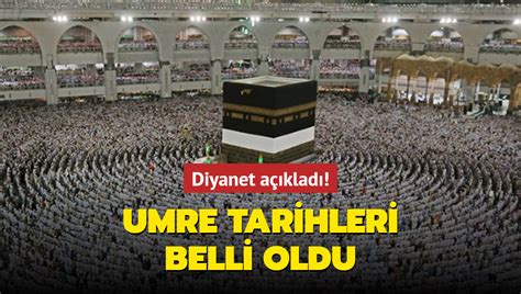 diyanet umre 2019 tarihleri